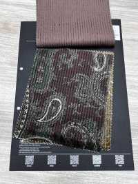 5025-1373-1 Bông Rayon Dobby Corduroy Họa Tiết Paisley[Vải] Hokkoh Ảnh phụ