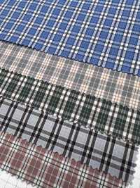 SB6051 Vải Broadcloth Kẻ Caro Nhỏ Hữu Cơ Xử Lý Wash SHIBAYA Ảnh phụ