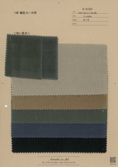 A-8183 Corduroy 14W nhuộm lưu huỳnh
