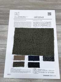 OFI2545 Vải Linen Len Sần Nổi Hoạ Tiết Răng Cưa Oharayaseni Ảnh phụ