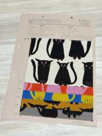 850615 Vải bố canvas cotton sợi gai Noraneko Friends[Vải / Vải] VANCET Hình ảnh bổ sung