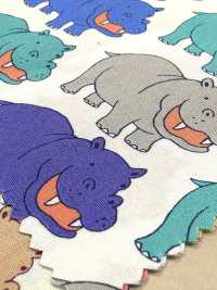 850620 Vải broadcloth Happi Hippo[Vải / Vải] VANCET Hình ảnh bổ sung
