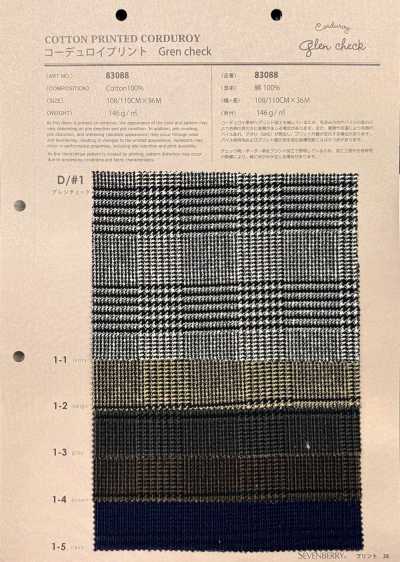 83088 21W nhung tăm kẻ caro tartan