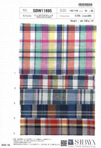 SBW11695 C/L kẻ caro Madras
