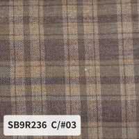 SB9R236 Hữu cơ shirring kẻ caro[Vải / Vải] SHIBAYA Hình ảnh bổ sung