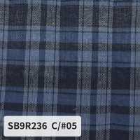 SB9R236 Hữu cơ shirring kẻ caro[Vải / Vải] SHIBAYA Hình ảnh bổ sung