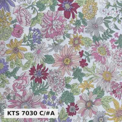 KTS7030 Vải twill họa tiết hoa
