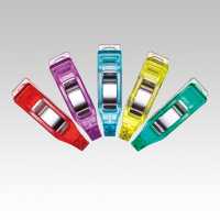 22744 Kẹp Dây đai Quần Chữ Y Tạm Thời ◆ Mini <50 Cái (đỏ, Tím, Xanh Dương, Vàng, Xanh Lá, Mỗi Cái 10 Cái)>[Dụng Cụ May Mặc] Clover Ảnh phụ