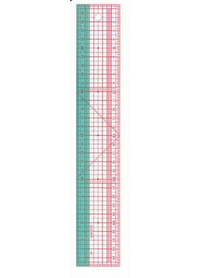 25053 Thước Kẻ ô Vuông 30 Cm
