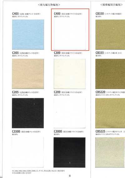 C400 Dệt Kim Rib Tròn Cotton 40s
