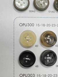 OPU300 Cúc 4 Lỗ Nhựa Resin Urê Ảnh phụ