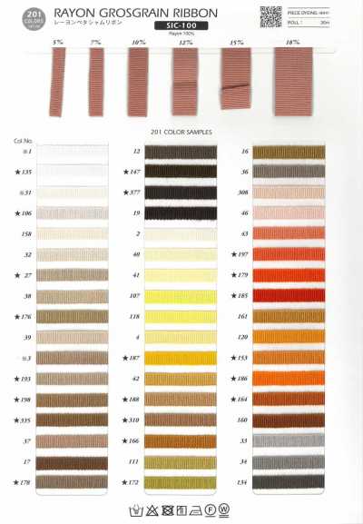 SIC-100 Ruy Băng Petersham Rayon