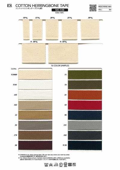 SIC-135 Băng Xương Cá Cotton (Dày 1.0 Mm)