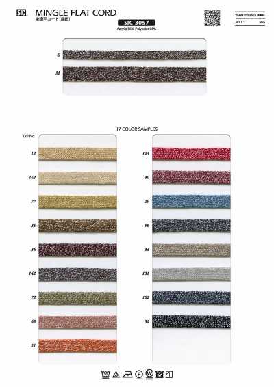 SIC-3057 Dây Dẹp Vân Muối Tiêu (Dây Rút Túi)