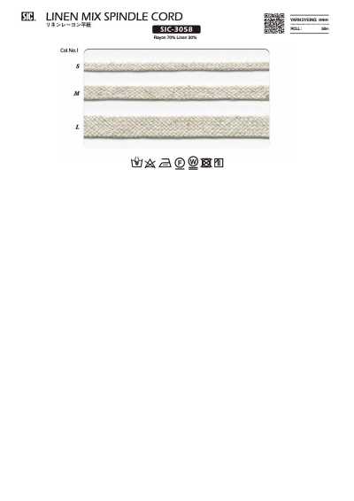 SIC-3058 Dây Dẹt Linen Rayon