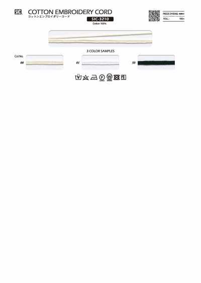 SIC-3210 Dây Thêu Cotton Khoảng 2mm