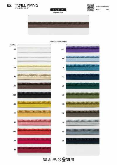 SIC-9114 Băng Viền ống Twill Khoảng 12mm
