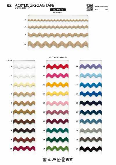 SIC-9410 Băng dây viền zigzag acrylic