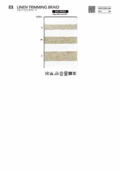SIC-9493 Dây Tết Viền Linen