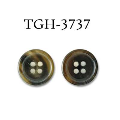 TGH3737 Cúc 4 Lỗ Sừng Trâu Nguyên Bản