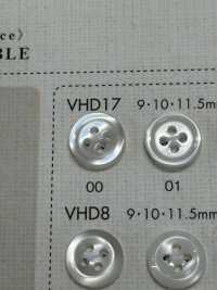 VHD17 NÚT DAIYA Chống Va đập HYPER DURABLE "" Cúc Polyester Giống Vỏ Trai/sò/xà Cừ Series "" DAIYA BUTTON Ảnh phụ