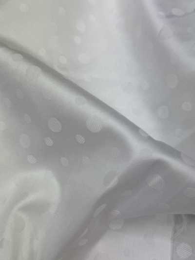 1090 Lót cạp chuyên dùng cho lễ phục, satin in hoa văn, trắng