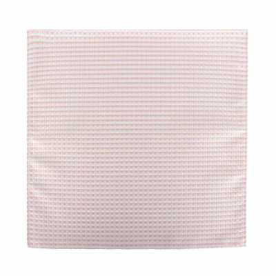 CF-20 Khăn tay jacquard sản xuất tại Nhật, họa tiết kẻ caro, màu hồng