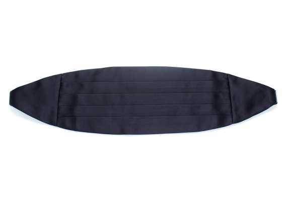 CM-107 Đai lưng cummerbund bằng chất liệu cao cấp, dùng vải lụa bóng, màu xanh navy