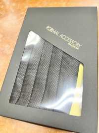 CM-986 Lụa Trong Nước Jacquard đai Quấn Eo Cummerbund Mũi đan Hạt Gạo Mô Hình Màu đen[Lễ Phục Kiện Trang Trọng] Yamamoto(EXCY) Ảnh phụ