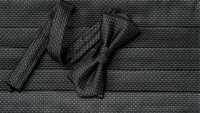 CM-986 Lụa Trong Nước Jacquard đai Quấn Eo Cummerbund Mũi đan Hạt Gạo Mô Hình Màu đen[Lễ Phục Kiện Trang Trọng] Yamamoto(EXCY) Ảnh phụ