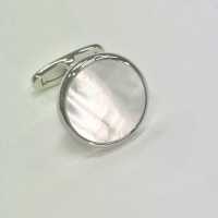 E-3-C Khuy Măng Sét Lễ Phục Xà Cừ Bạc Hình Tròn[Lễ Phục Kiện Trang Trọng] Yamamoto(EXCY) Ảnh phụ