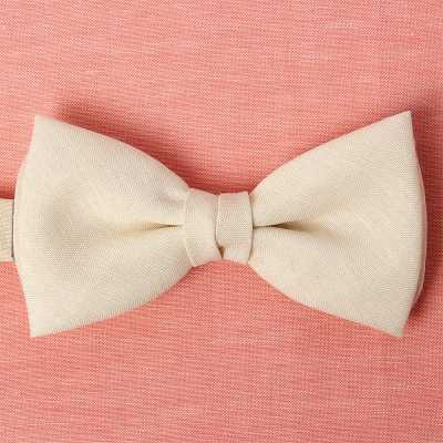 HBF-04 Cà vạt nơ linen HARISSONS màu be
