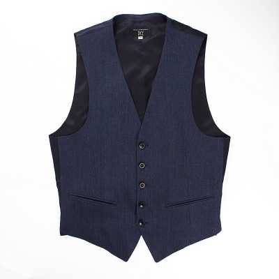 HLV-01 Áo gile linen HARISSONS xanh navy