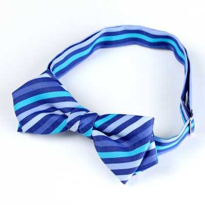 RBF-7011-80 Nơ bướm casual đa sọc xanh