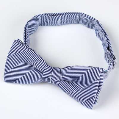 RBF-8007-06 Nơ bướm casual họa tiết herringbone màu xanh navy