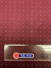 S-922 [Giá đặc Biệt] Yamanashi Fujiyoshida 100% Lụa Họa Tiết Ghim Cài đỏ Sẫm[Vải] Yamamoto(EXCY) Ảnh phụ