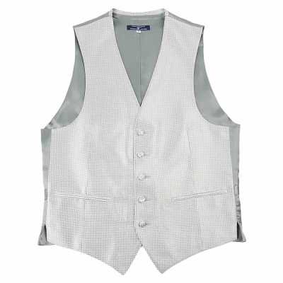 VANNERS-V-010 VANNERS áo ghi-lê trang trọng họa tiết caro chân chim bạc