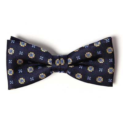 VBF-34 Nơ bướm dùng vải VANNERS, họa tiết nhỏ, xanh navy
