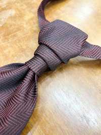 YT-23 Sản Xuất Tại Nhật Bản Jacquard Khăn Ascot(Euro Tie) Hoa Văn Dệt Xương Cá Màu đỏ[Lễ Phục Kiện Trang Trọng] Yamamoto(EXCY) Ảnh phụ