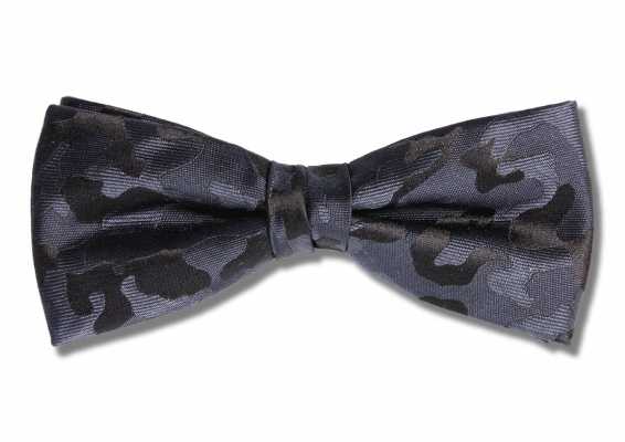 PBF-1 Dùng vải pentagono, họa tiết rằn ri, màu xanh navy, nơ bướm