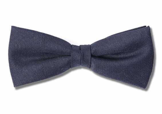 PBF-3 Nơ bướm xanh navy đậm bằng vải pentagono