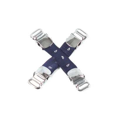 VAB-23 Sử dụng vải VANNERS Đai giữ áo sơ mi họa tiết chấm paisley màu xanh navy