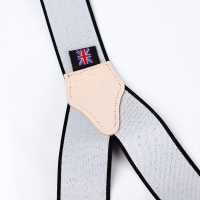 AT-BLACK-XL Dây đai đeo Quần Chữ Y Albert Thurston Màu đen Vải Trơn Không Hoạ Tiết Loại 2 Chiều Cỡ XL[Lễ Phục Kiện Trang Trọng] ALBERT THURSTON Ảnh phụ