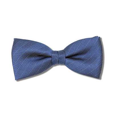 VBF-49 Nơ bướm lụa VANNERS họa tiết herringbone xanh dương