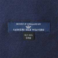 VAS-48 VANNERS Lụa Khăn Ascot Dệt Xương Cá Màu Xanh Nước Biển[Lễ Phục Kiện Trang Trọng] Yamamoto(EXCY) Ảnh phụ