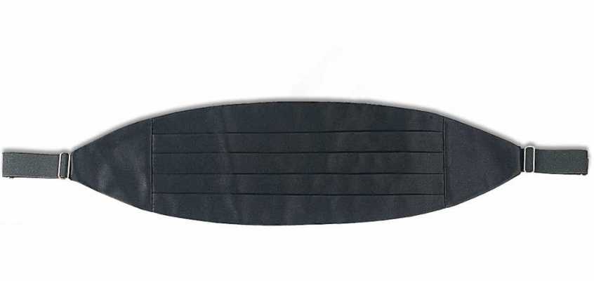 CM-101 Đai lưng tuxedo cao cấp nhất, dùng vải lụa thật, màu đen