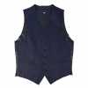 V-304 Áo ghi lê trang trọng bằng lụa jacquard, xanh navy