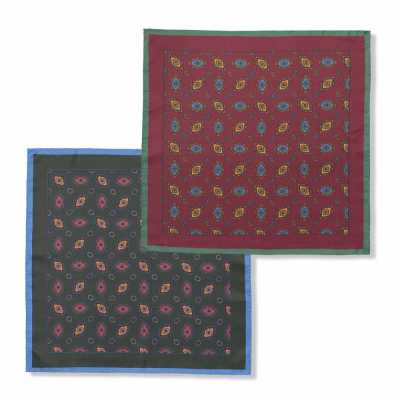 RKC-4883 EXCY FORMAL Khăn cài túi lụa in họa tiết nhỏ