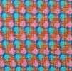 A7545 LINTON Vải Vải Tweed Linton Sản Xuất Tại Anh Màu Cam X Xanh Ngọc Lam X Hồng