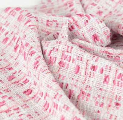 Z7575 LINTON Linton Vải Tweed Made In England Vải Trắng X Hồng LINTON Ảnh phụ
